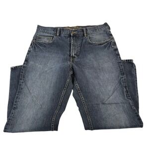 Indigo Palms Classic Men's Blue Denim Jeans 38x32 Classic Fit